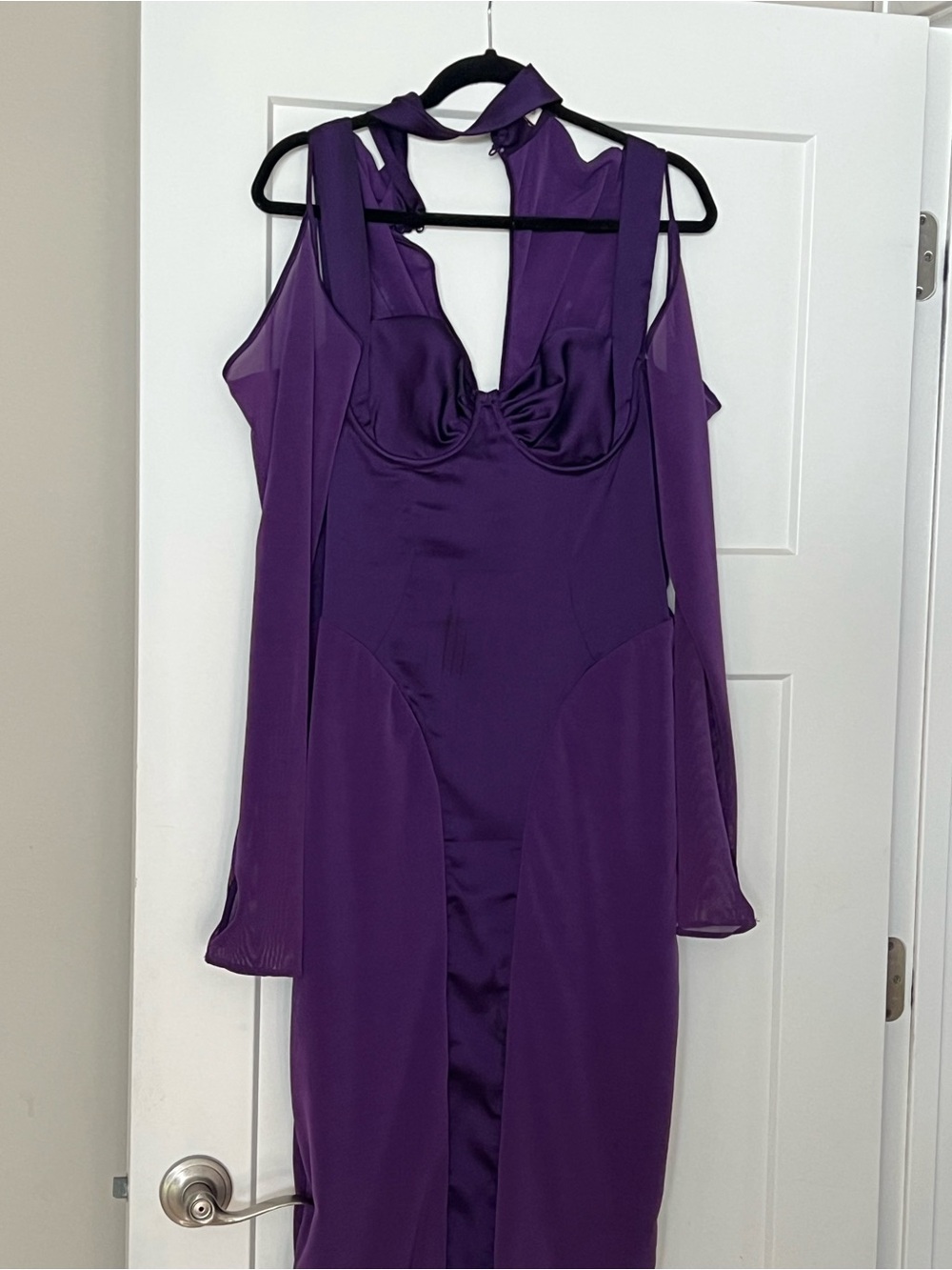 House of CB Talika Grape Corset Midi Dress Sz 14 16 L+ NWT - Picture 6 of 6